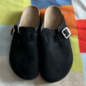 Women's Clog Mule Flats - Universal Thread black